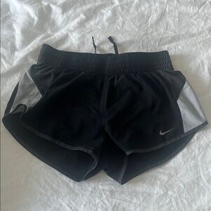 Nike Women's Black and Gray Running Shorts